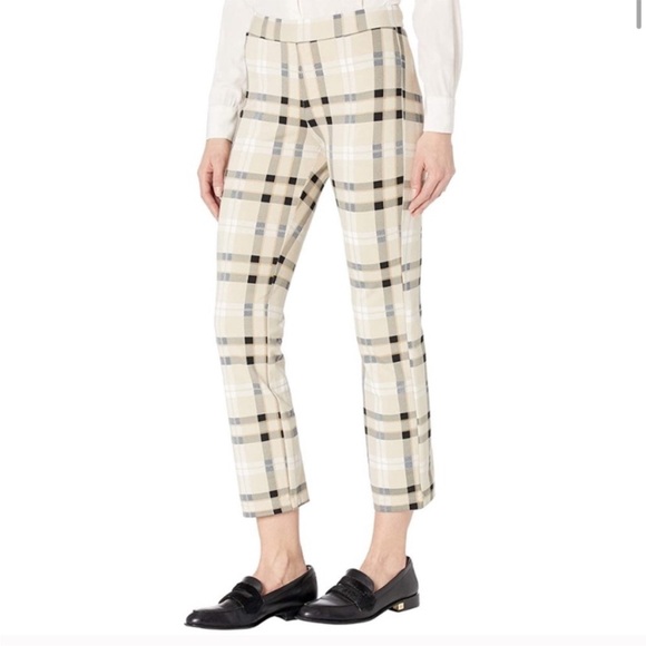 Sanctuary Carnaby Kick Crop Avalon Plaid Pull On Pants Light Academia Preppy - Picture 1 of 8